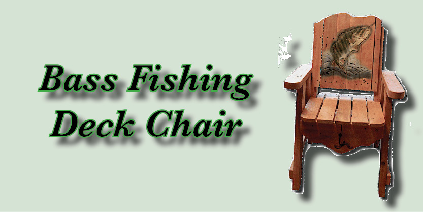 bass fishing deck chair, deck lounge chair